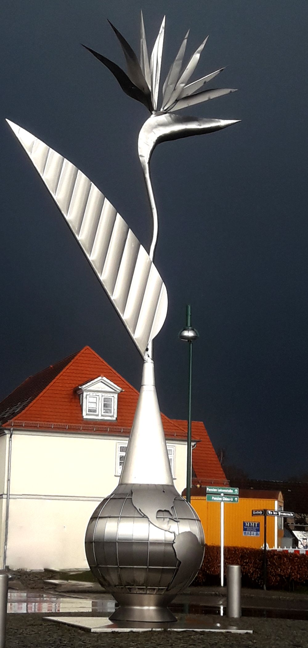 Strelitzie Südansicht